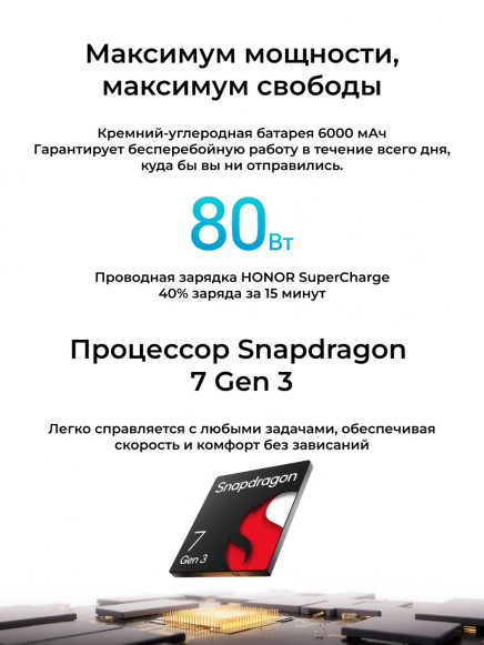 Смартфон HONOR 400 12/512Gb Meteor Silver